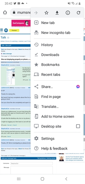 Site not displaying properly on phone