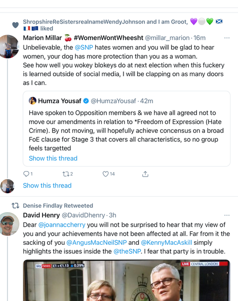 Joanna Cherry (SNP) sacked
