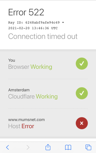 MN very slow and keep getting this error message