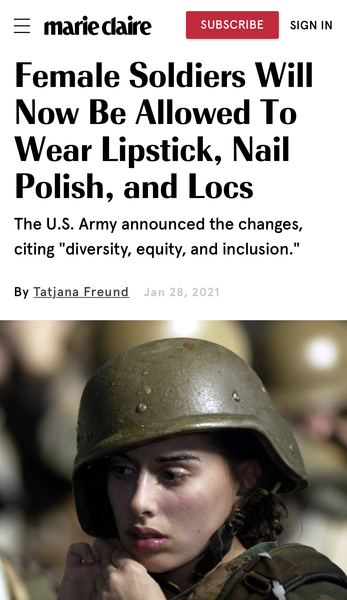 Lipstick: Just what a soldier needs...