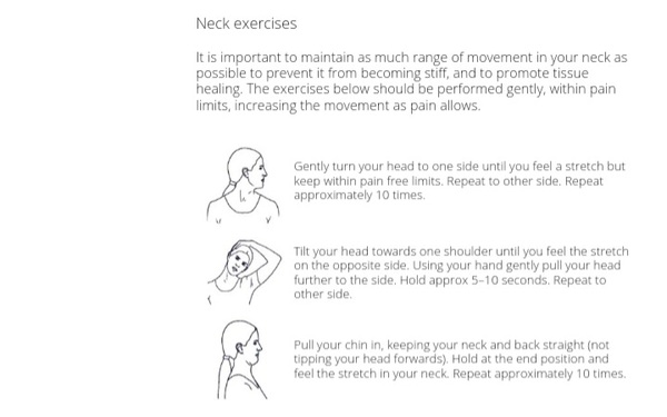 Painful neck - trapped nerve?
