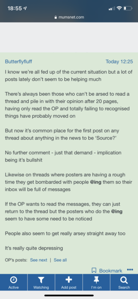 To think forum etiquette is going downhill