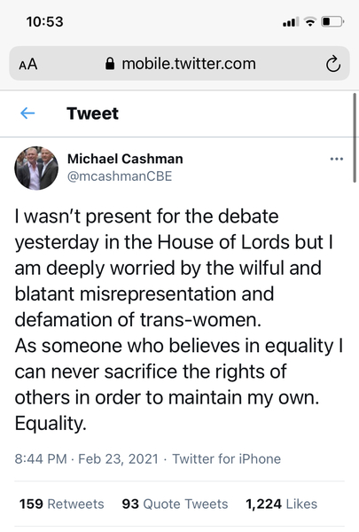 Literally everything has to be about men.