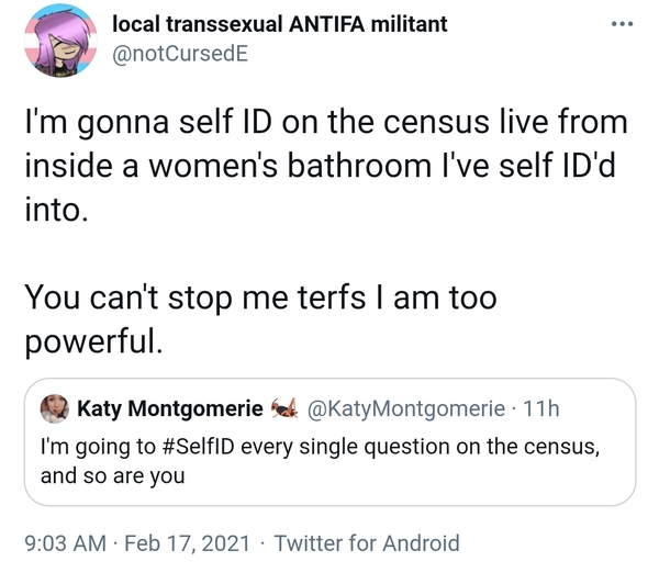 Sex in the Census; joint statement