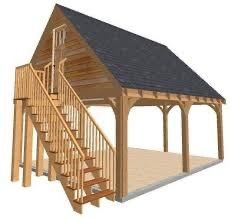 Car barns with rooms over...