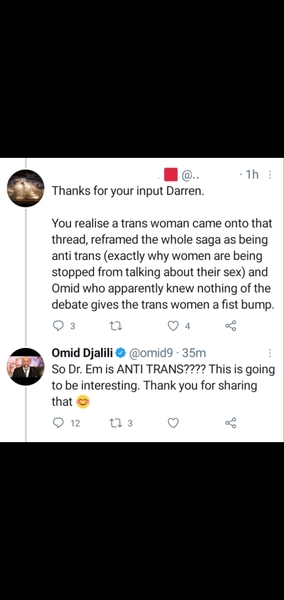 Omid Djalili  on women's rights issues  - not funny at all