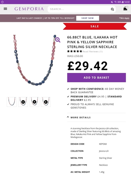 A necklace like this but not quite