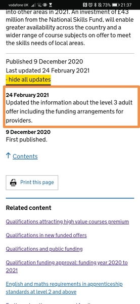 Anyone else waiting for April... National Skills Fund L3 Adult Offer (free)