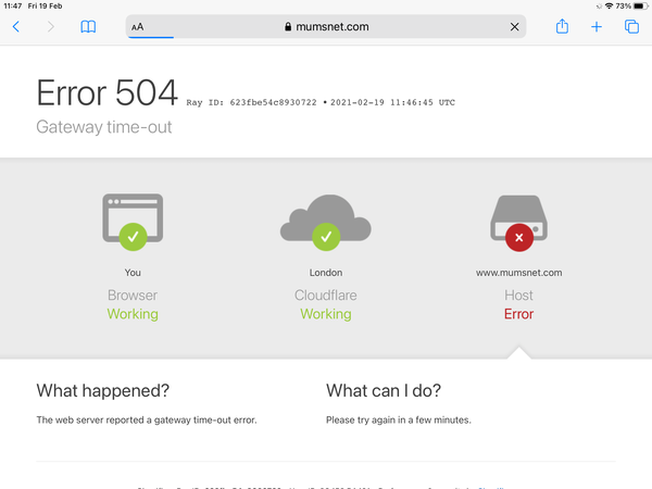 MN very slow and keep getting this error message