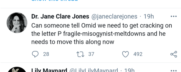 Omid Djalili  on women's rights issues  - not funny at all