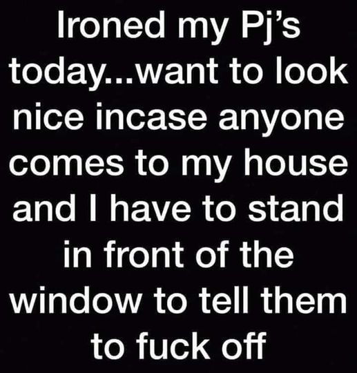 To not answer door to neighbour