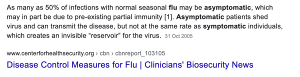 IT'S NOT LIKE FLU!