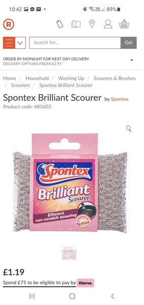 Cleaning an enamel pan