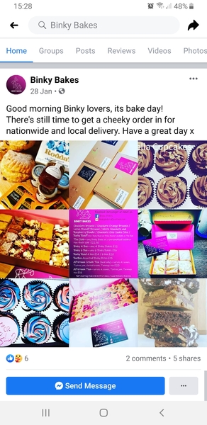 Sending brownies by post