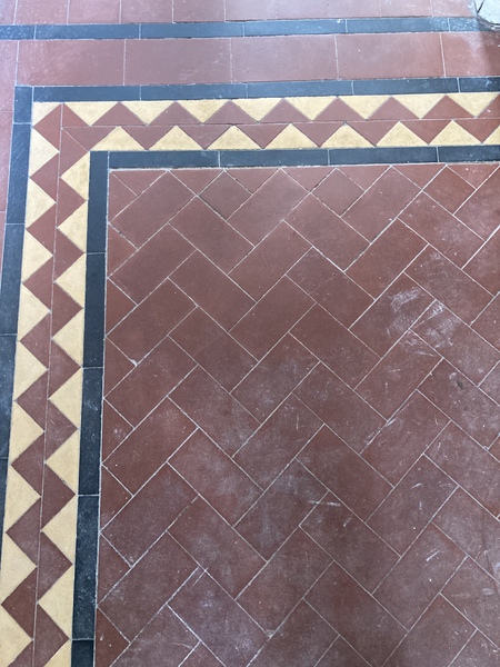 1930's original tile flooring