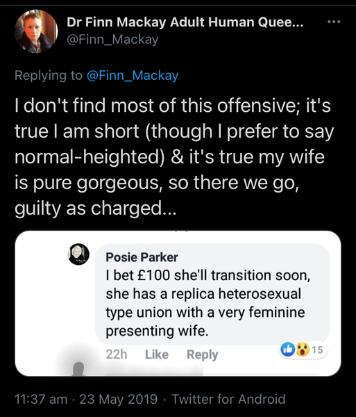 To ask if you have a child who identifies as trans or expresses disconnect between their gender and sex?