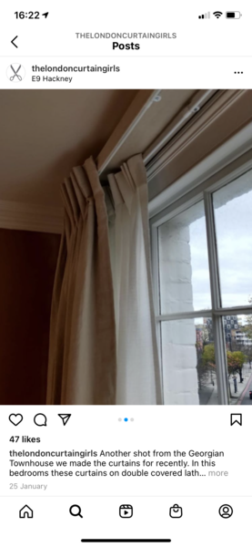 Dressing a bay window without losing view of garden
