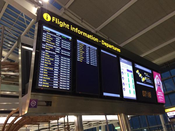 Who is still flying into the UK?