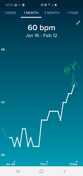Tracking your cycle and possible BFP using RHR - part 5