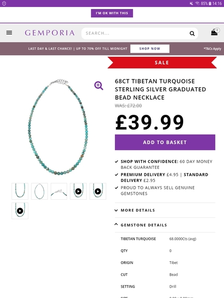 A necklace like this but not quite