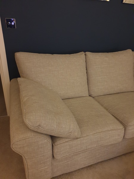 What colour furniture would you have if your walls were dark blue?