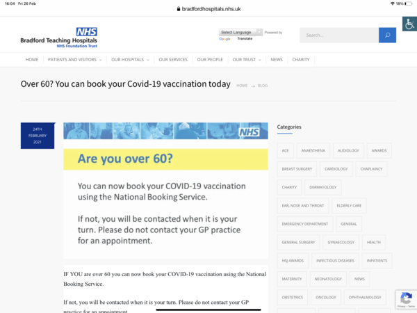 Eligible to book on NHS vaccine website - vaccinators say queue jumper