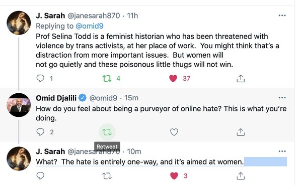 Omid Djalili  on women's rights issues  - not funny at all