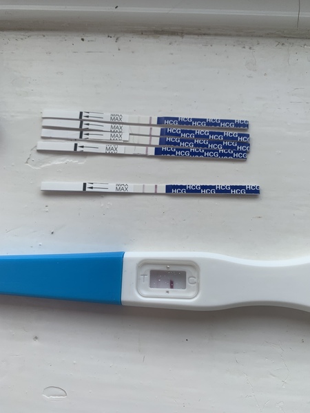 Hcg test strips / line eyes please