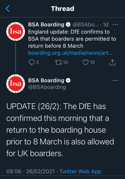 A thread for boarding school parents 2020