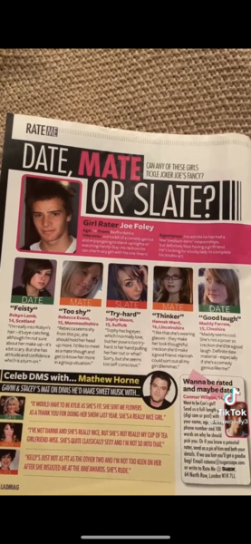 Early Noughties teen mag ridiculousness
