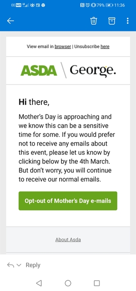 To think this wonderfully sensitive of Asda?