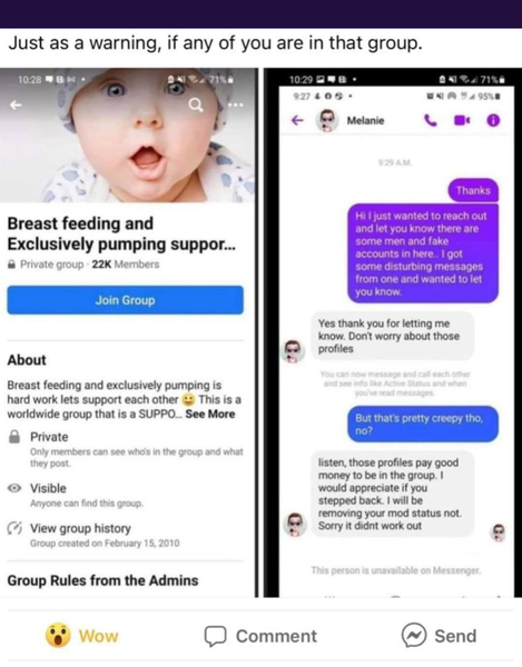 Breast feeding support group ... or is it??