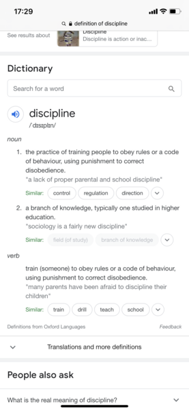 Would you ever use exercise as discipline?