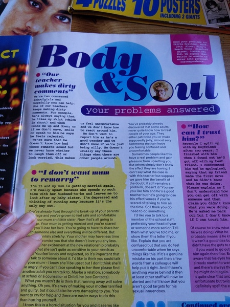 Early Noughties teen mag ridiculousness