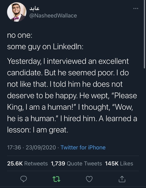 To think that LinkedIn is becoming a boast fest