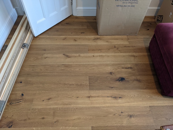 Please can I see pictures of your engineered wood floors... especially the scratches