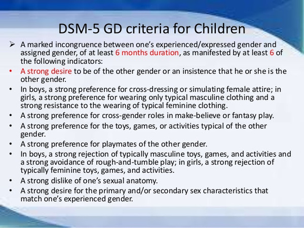 To ask if you have a child who identifies as trans or expresses disconnect between their gender and sex?