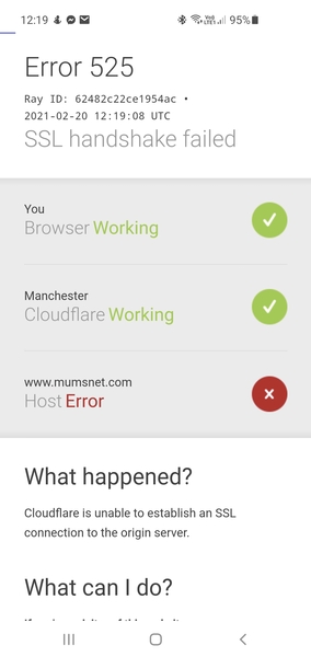 MN very slow and keep getting this error message