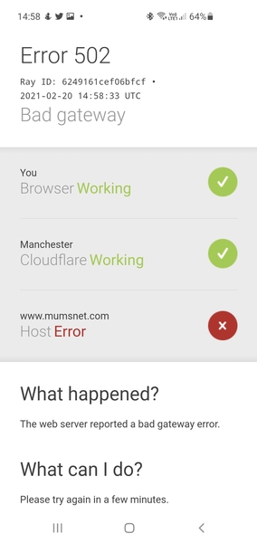 MN very slow and keep getting this error message