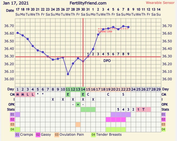 9DPO Symptom Spotting