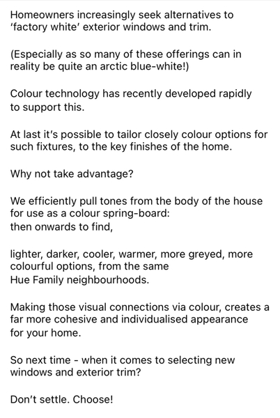 New Double Glazing - black or white?
