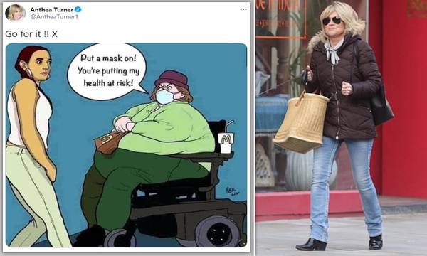 Anthea Turner - fat shaming and disablist (covid)