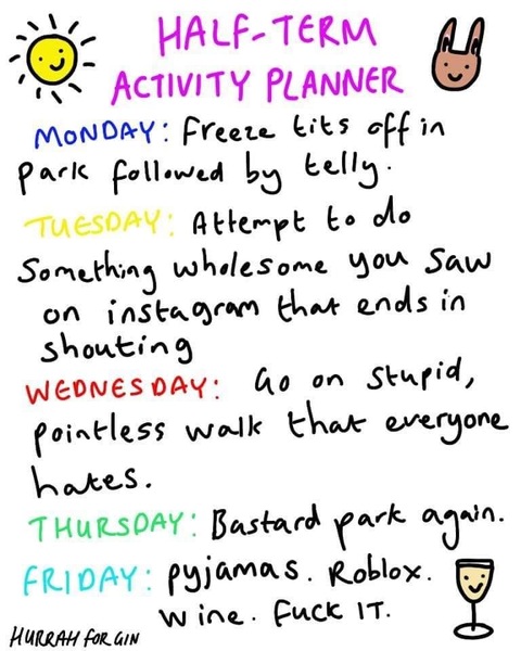 Help me make a half term plan...