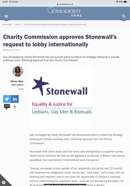 Allison Bailey to sue Stonewall -thread 2