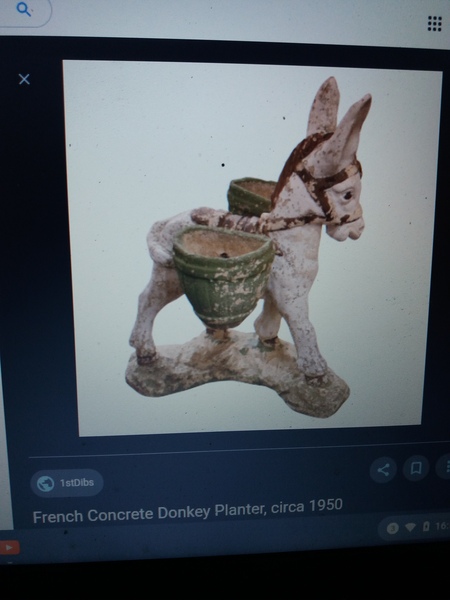 Stone donkey