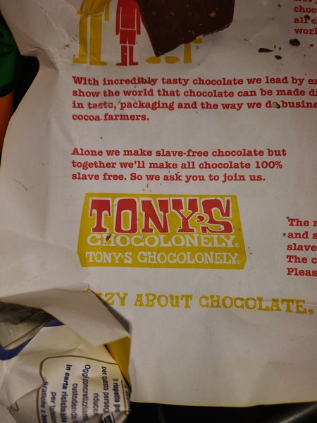 Tony’s chocolate - duped