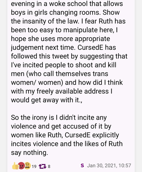 Posie Parker at Speaker's Corner earlier today