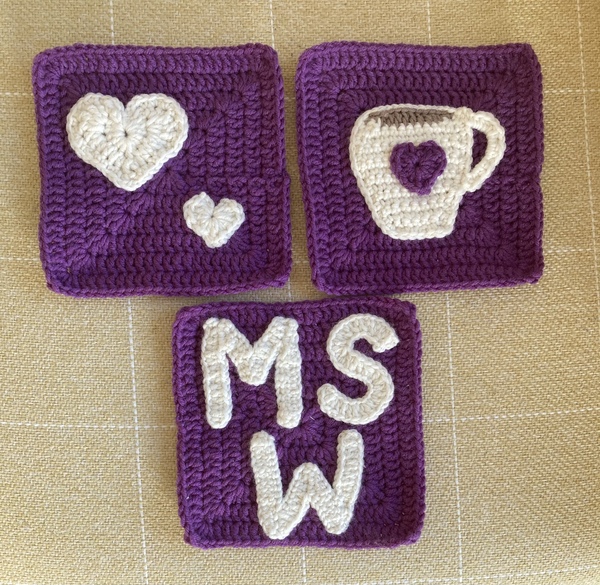 Woolly Hugs. A Blanket for the very lovely peachgreen. Crafters and donors, we need your help.