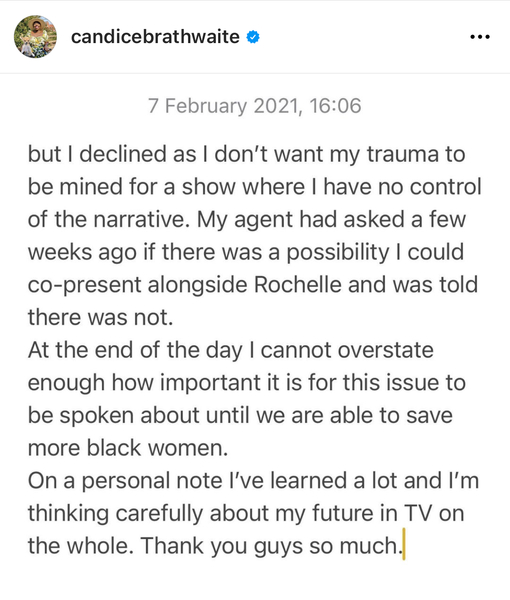 So... Rochelle Humes?