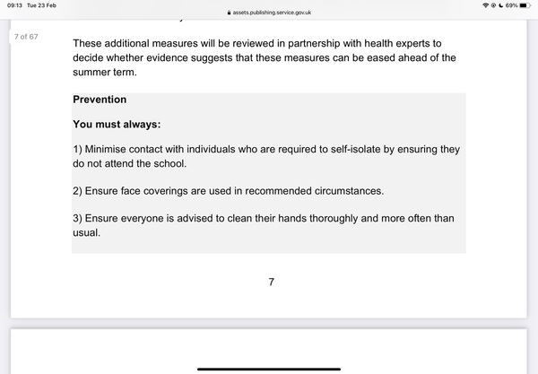 Is anyone concerned about the health implications of mask-wearing in school?